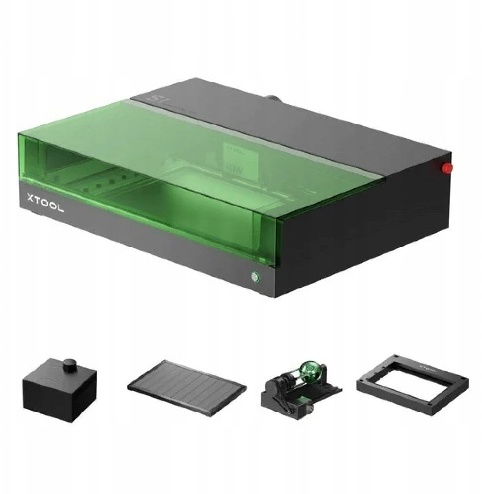 xTool Lazerinės pjaustymo-graviravimo staklės S1 – 40 W Rotary rinkinys (XS1-40-DD)