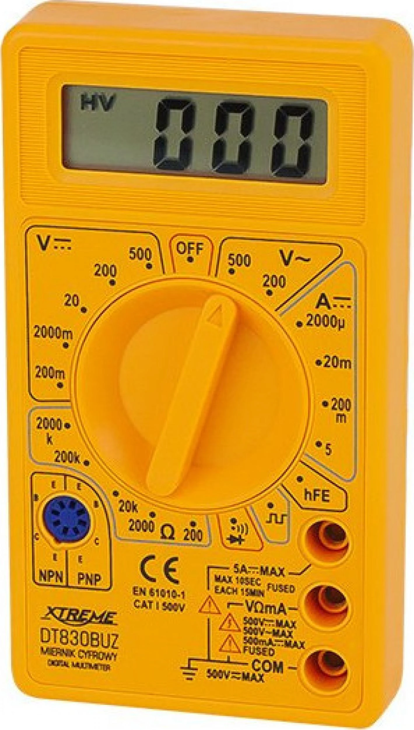 Universalus multimetras DT830BUZ XTREME