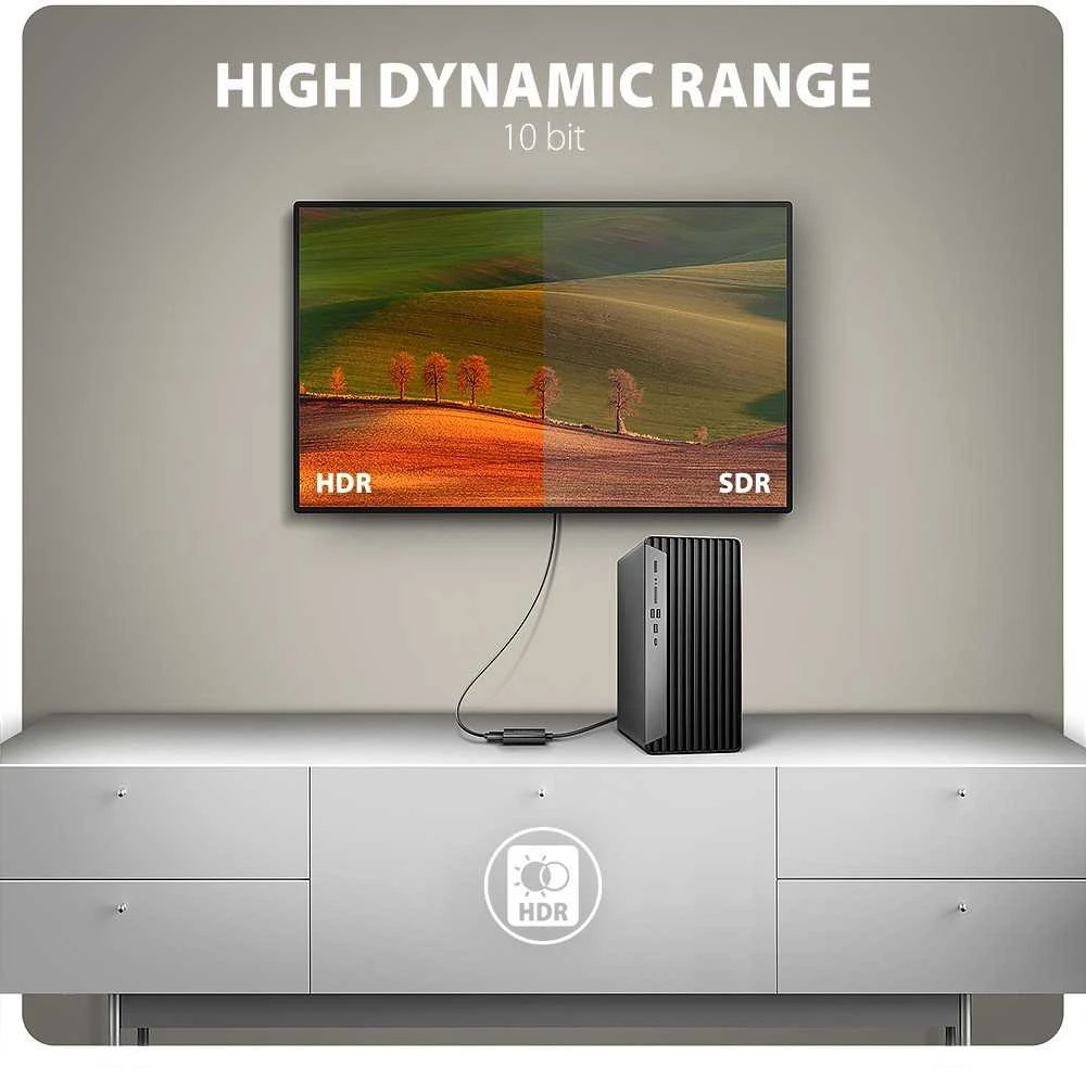 AXAGON RVD-HI20N DisplayPort - HDMI 2.0 adapteris 4K/60Hz