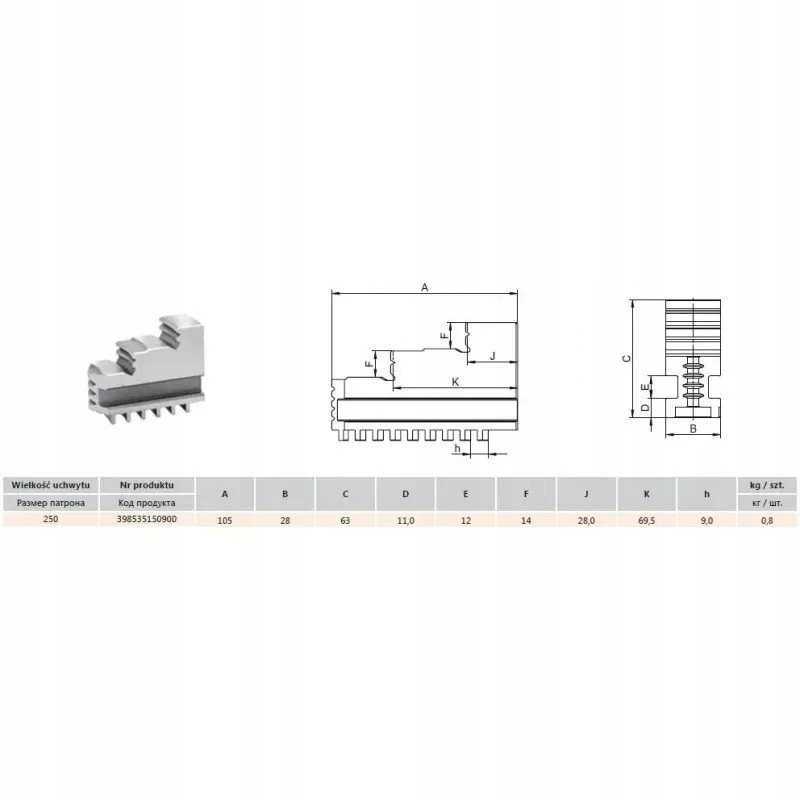 Beta Tools SJW JAWS 3500; 3200-250