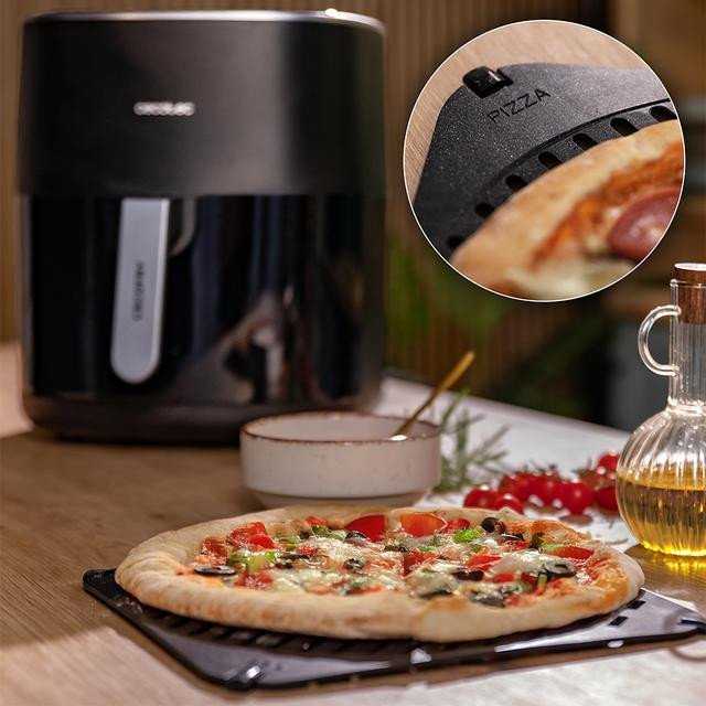 Black & Decker Juodas & Decker Gruzdintuvė beztłuszczowa Juodas & Decker Cecotec Cecofry&Grilis Duoheat 6500, juodas