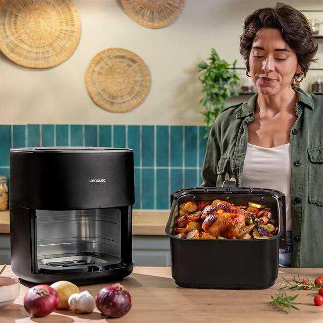 Black & Decker Juodas & Decker Gruzdintuvė beztłuszczowa Juodas & Decker Cecotec Cecofry&Grilis Duoheat 6500, juodas