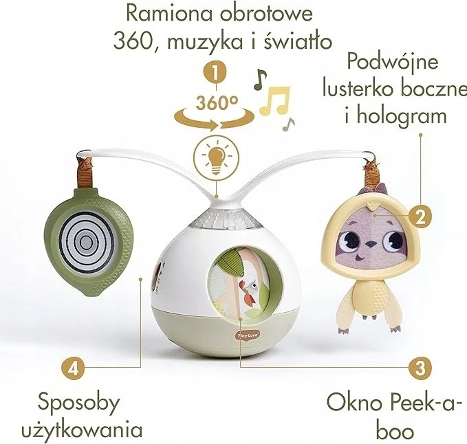 Clementoni „Tiny Love“ – mobilusis telefonas „Tummy Time Boho Chic“ – (3333130754)