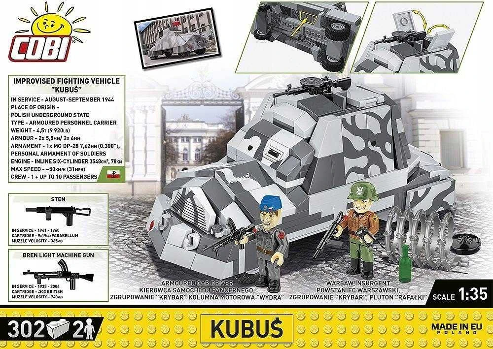 Klocki Kubušo improvizuoti šarvuočiai blokuoja Varšuvos sukilimą