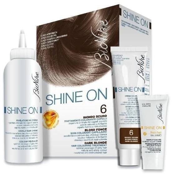 L'Oreal BioNike Shine On Permanent Hair Dye 6 Dark Skirtas šviesiems plaukams, 145 ml