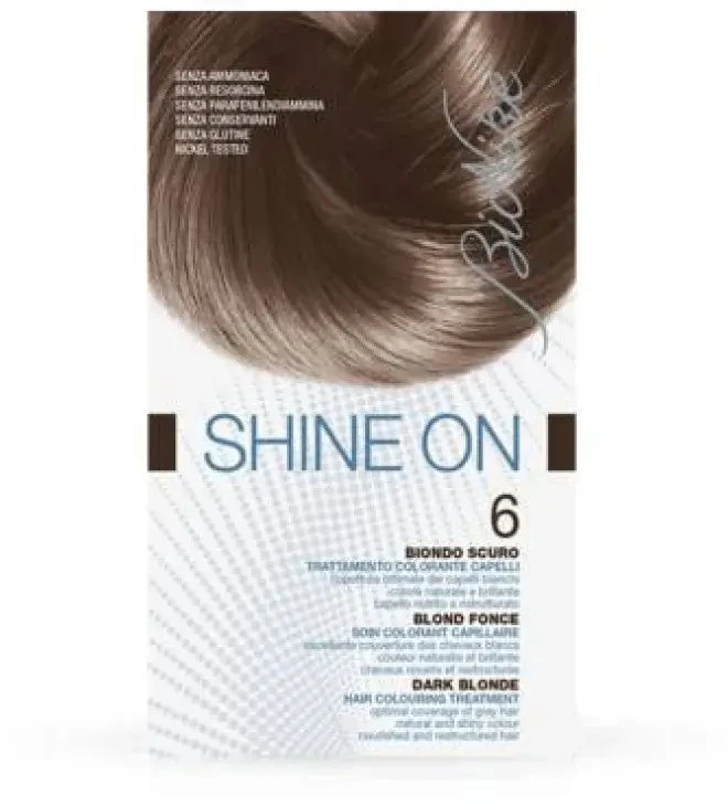 L'Oreal BioNike Shine On Permanent Hair Dye 6 Dark Skirtas šviesiems plaukams, 145 ml