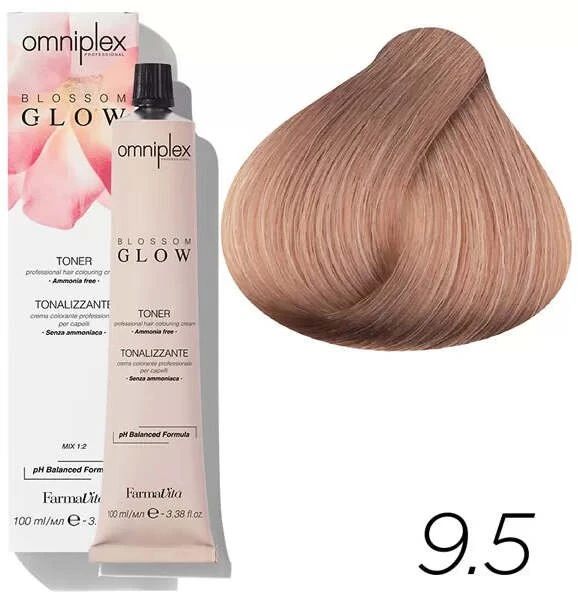 L'Oreal Farmavita Omniplex Blossom Glow plaukų toneris 9.5 Mahogany Brown 100 ml