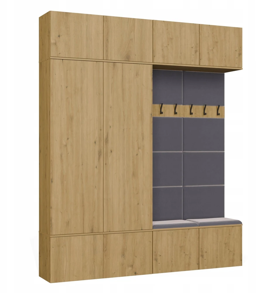 Top E Shop HAGA IV 2SZ2W Wardrobe – Artisan Oak