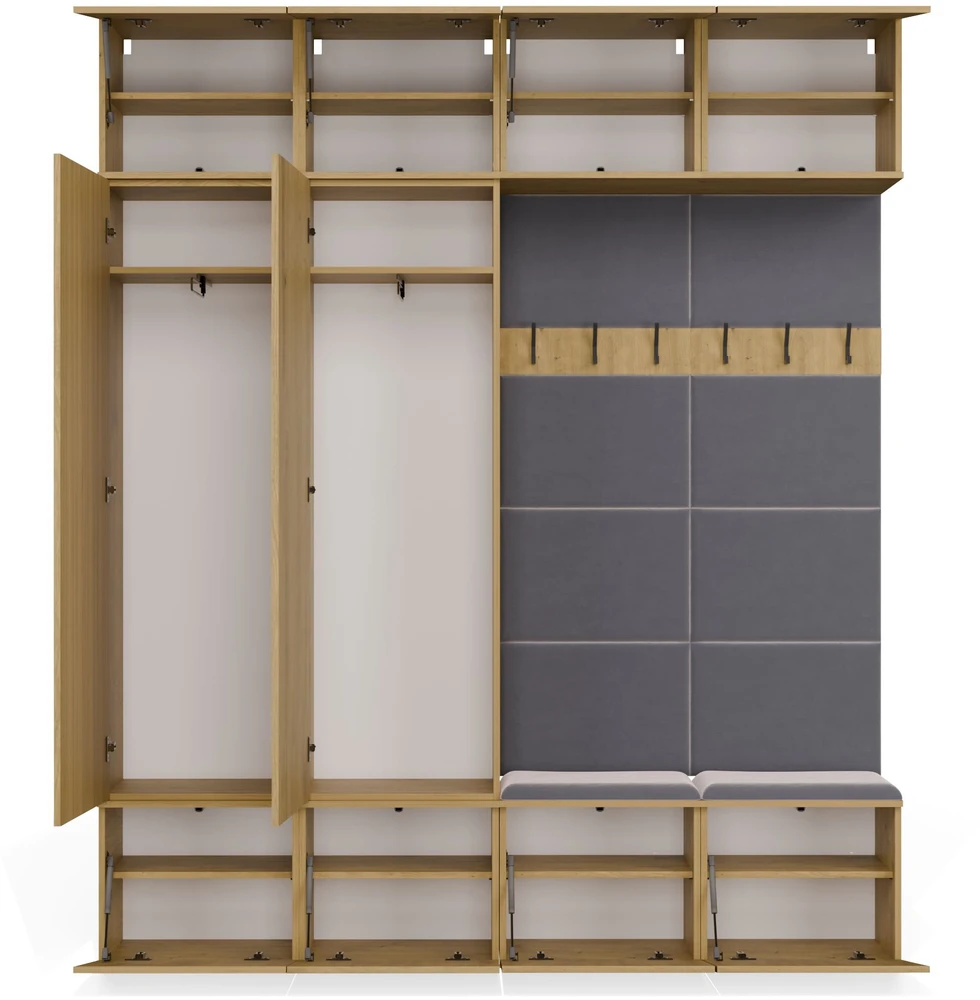 Top E Shop HAGA IV 2SZ2W Wardrobe – Artisan Oak
