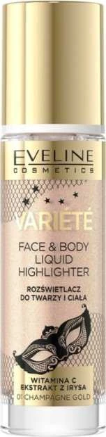 Eveline Cosmetics Variete skystas Highlighter 01 Champagne Gold, 30 ml