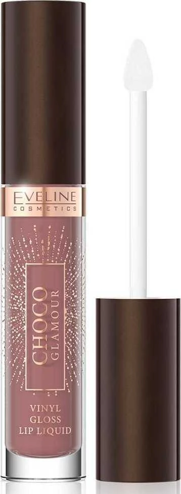 Eveline Cosmetics Choco Glamour Lūpų blizgis 03 Toffee Chocolate 4.5 ml