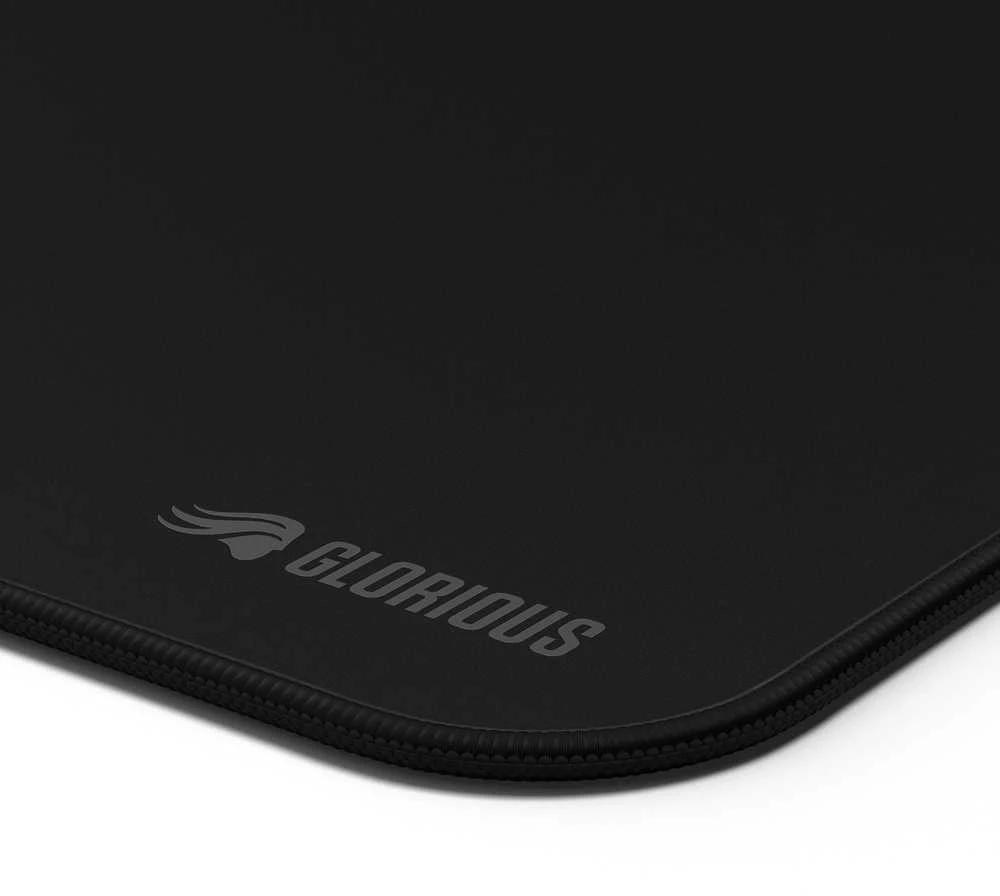 Glorious Pelės kilimėlis 2 XL – apsiūtas – juodos spalvos