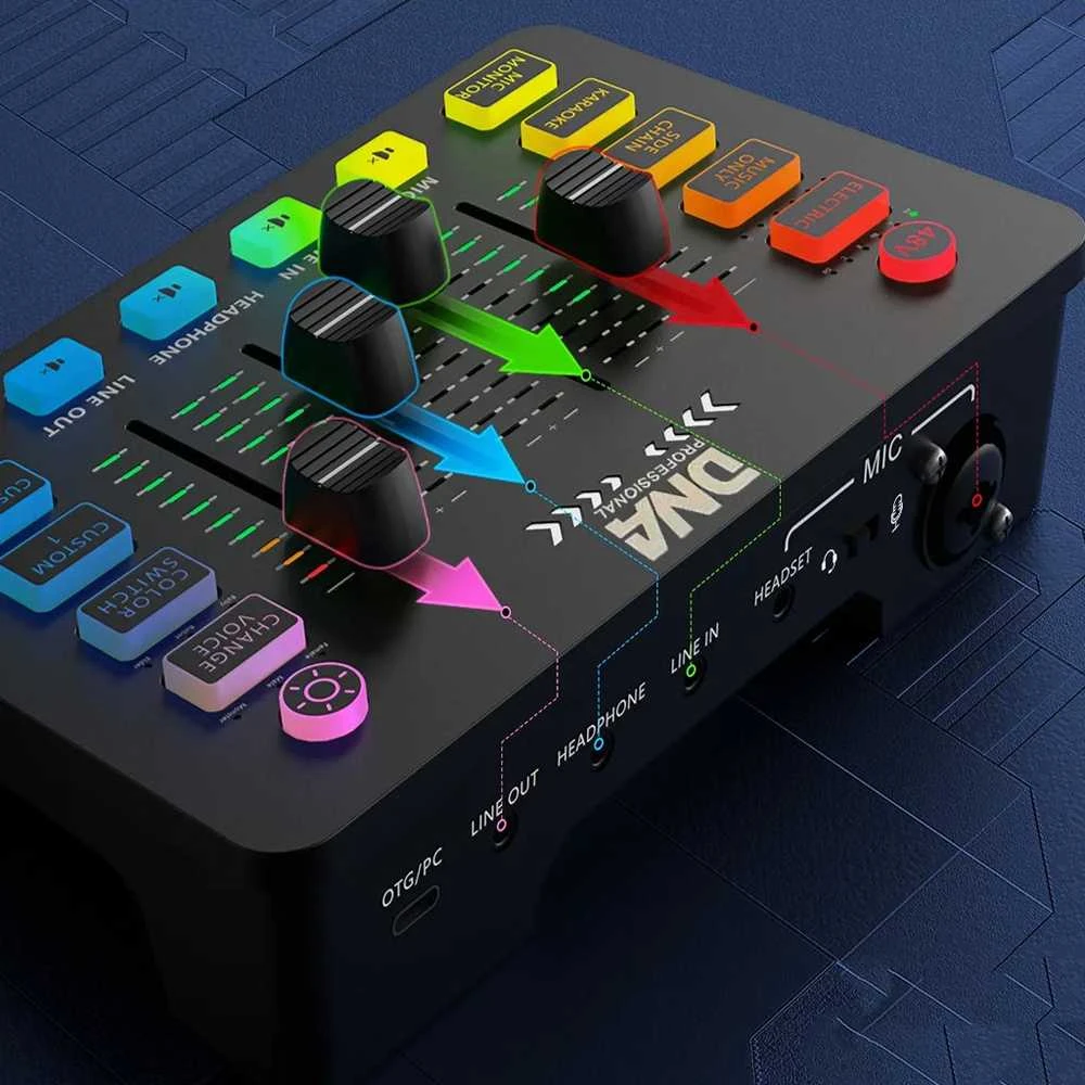 DNA Professional SC ONE - 2 kanalų analoginis maišytuvas su integruotais garso efektais