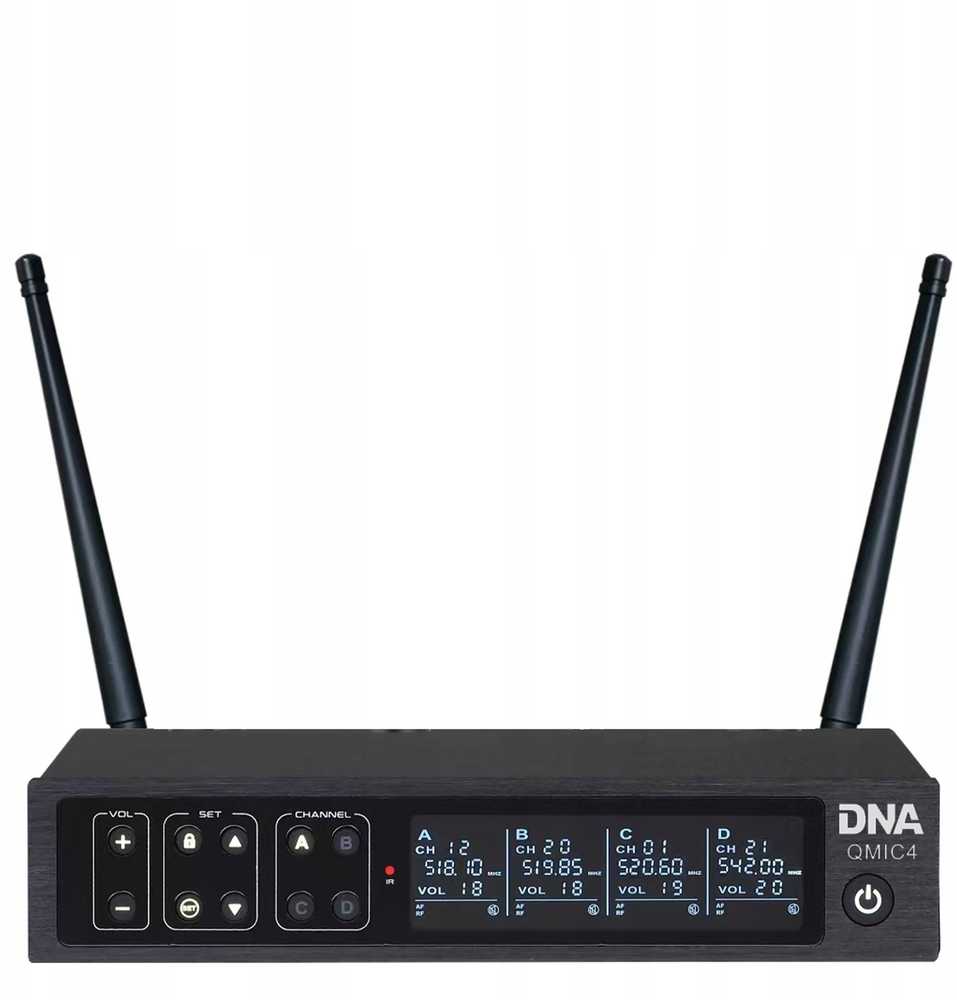 Dna Professional DNA QMIC4 - belaidis mikrofonas, 4x rankinis siųstuvas
