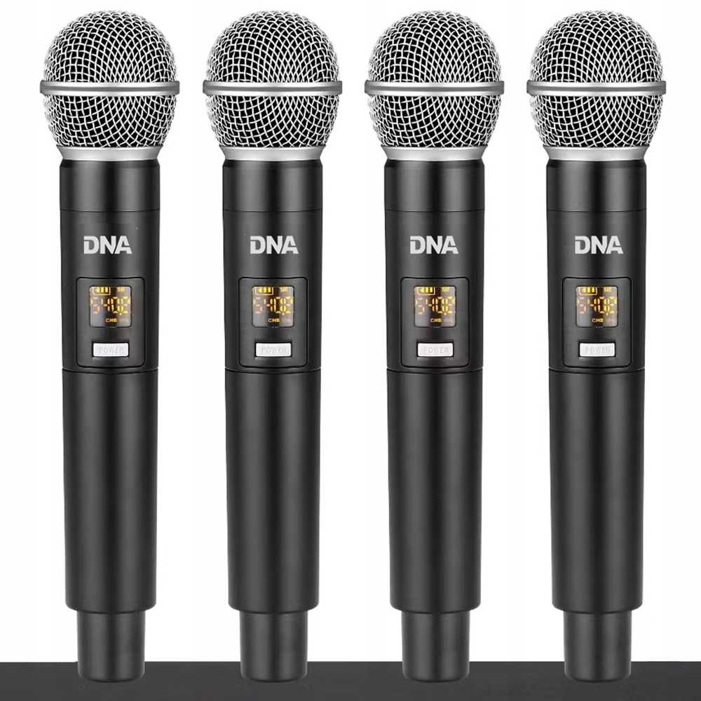 Dna Professional DNA QMIC4 - belaidis mikrofonas, 4x rankinis siųstuvas