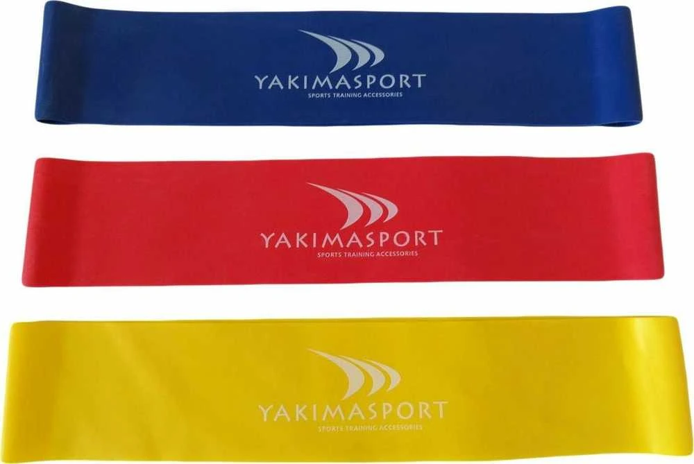 Yakimasport Yakima sporto gumos geltona/raudona/mėlyna 100114 rinkinys iš 3 vnt.