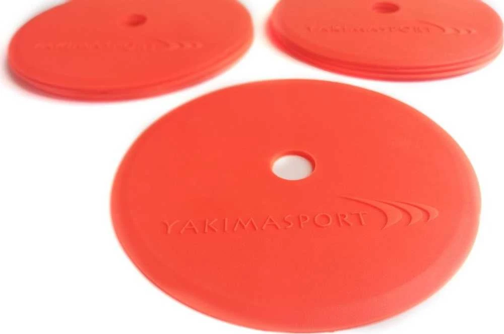 Oranžiniai Yakima Sport plokšti aikštės žymekliai
