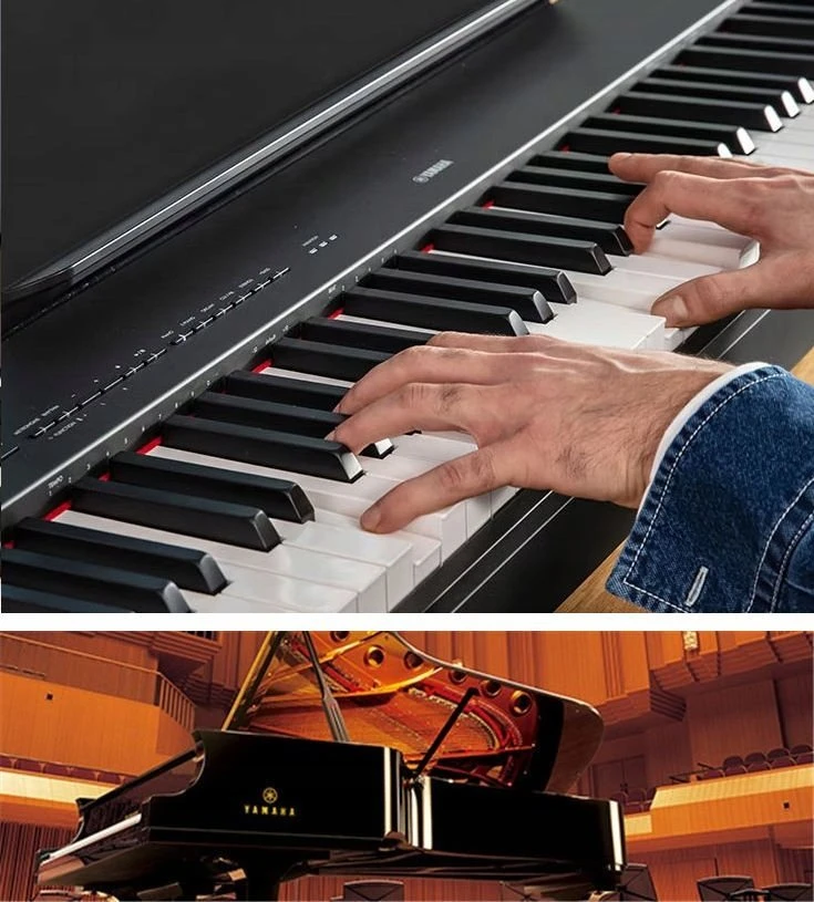 Skaitmeninis pianinas Yamaha P-225, juodas
