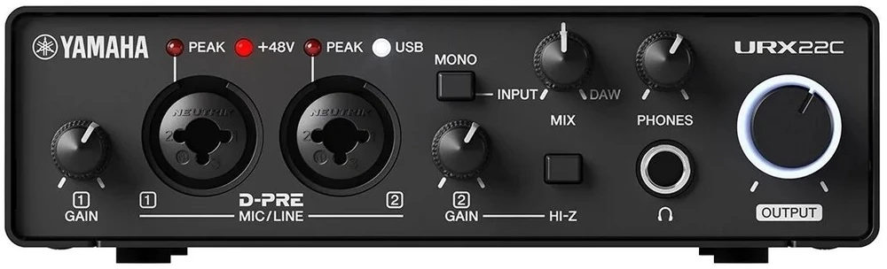 Yamaha URX22C - Garso/MIDI sąsaja