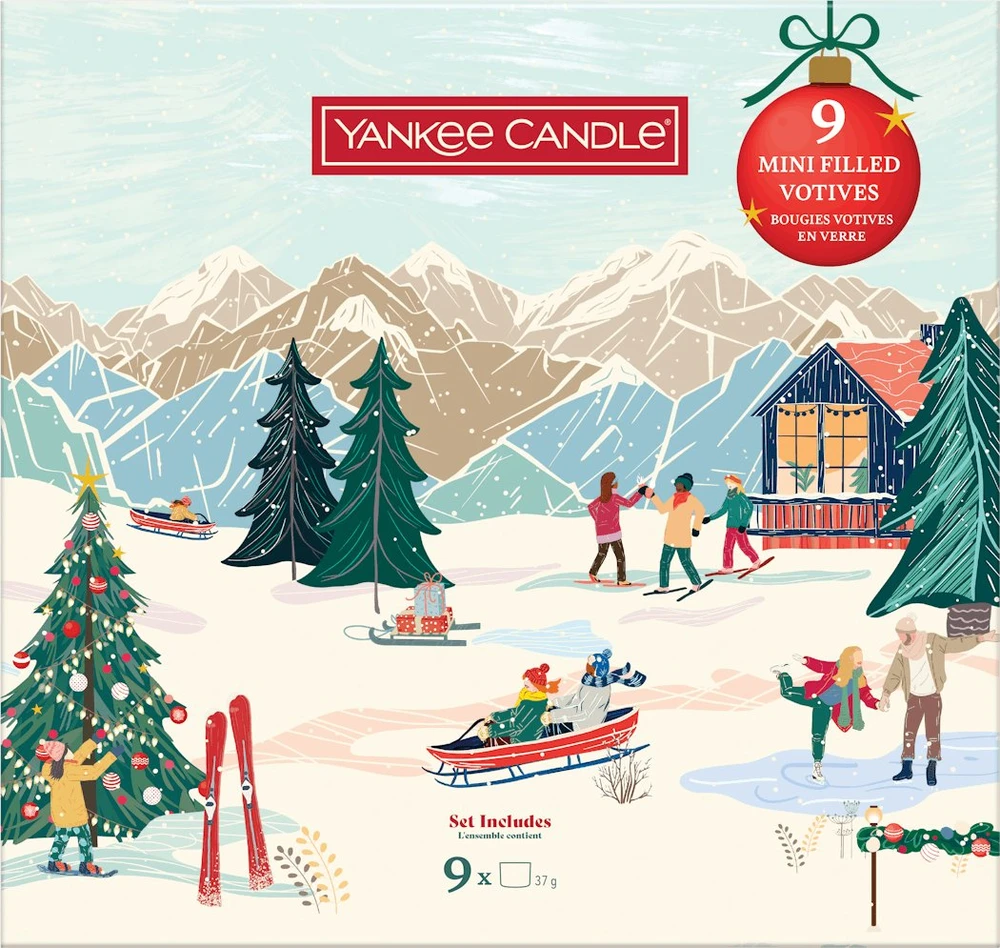 Yankee Candle „Apres Ski Rinkinys“ 9 mini žvakutės