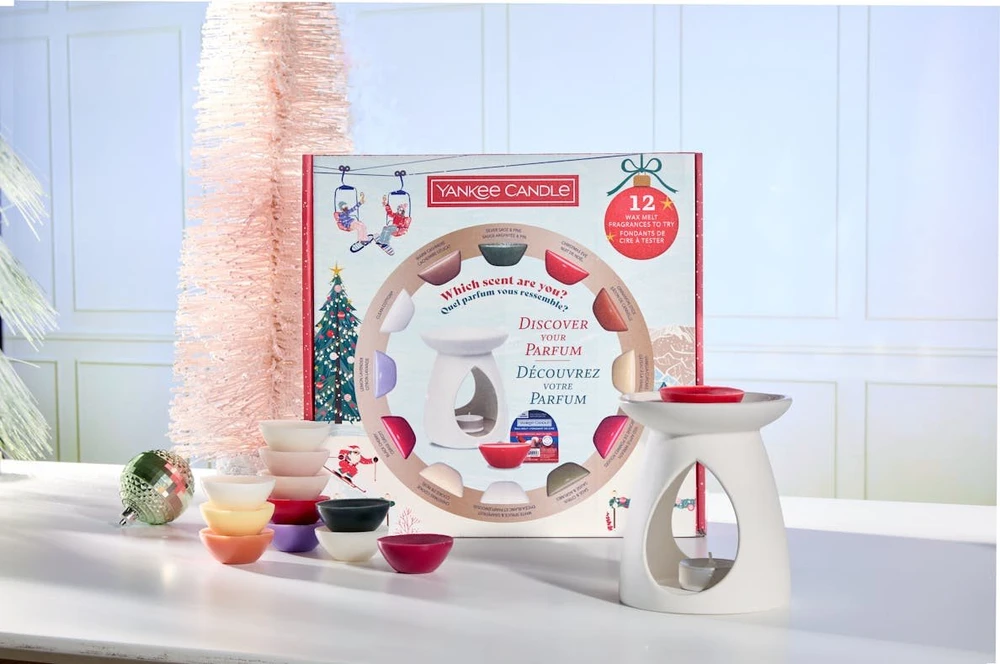 Yankee Candle žvakė „Apres Ski Rinkinys“: židinys + 12 vaško lydymosi lazdelių