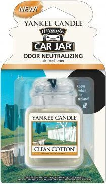 Yankee Candle Car Jar Clean Cotton oro gaiviklis