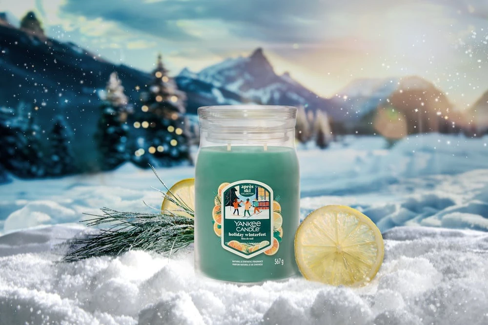Yankee Candle Signature šventinė „Winterfest“ žvakė didelė, 567 g