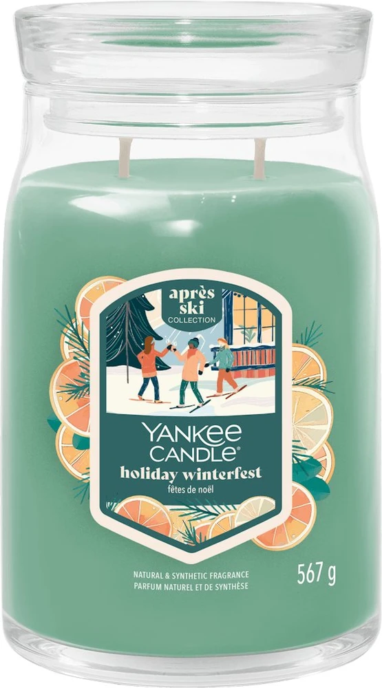Yankee Candle Signature šventinė „Winterfest“ žvakė didelė, 567 g