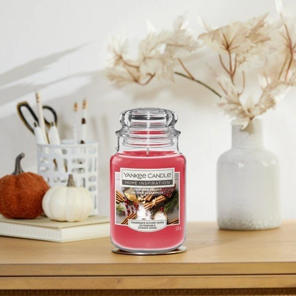 Yankee Candle Home Inspiration Cinnamon Delight Didelė kvapioji žvakė 538 g