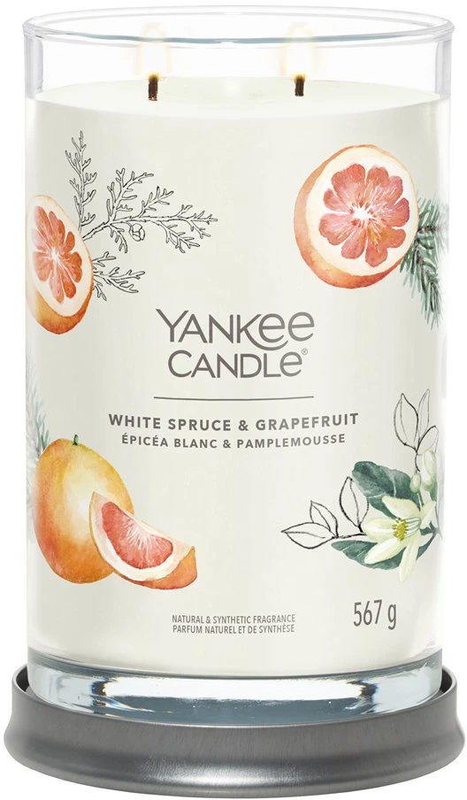 Yankee Candle Baltas Eglė ir greipfrutas 567 g