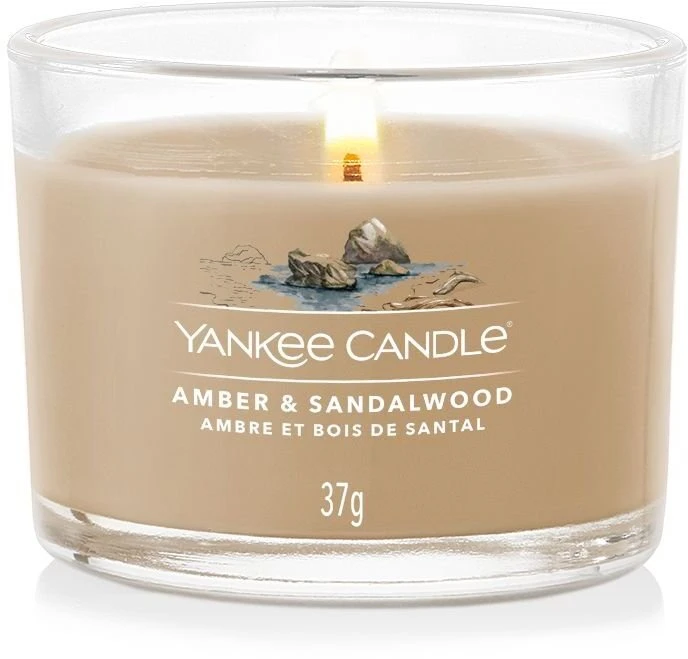 Yankee Candle Amber & Sandalwood kvapioji žvakė unisex, 37 g