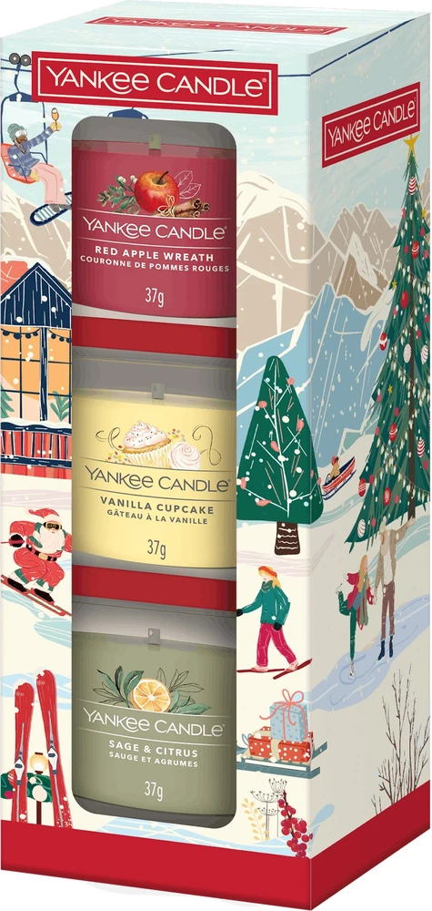 „Yankee Candle“ žvakės „Apres Ski Holiday Rinkinys“, 3 vnt., mini, świec