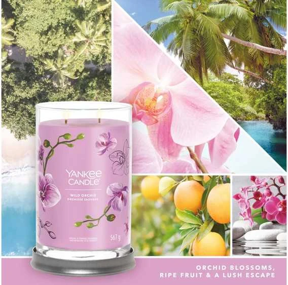 Yankee Candle Aromatinė žvakė Signature tumbler large Wild Orchid 567 g