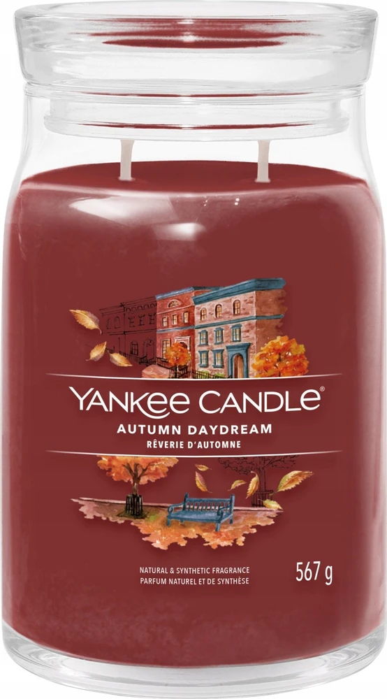 Yankee Candle Aromatinė žvakė Signatūrinė stiklinė didelė Autumn Daydream 567 g
