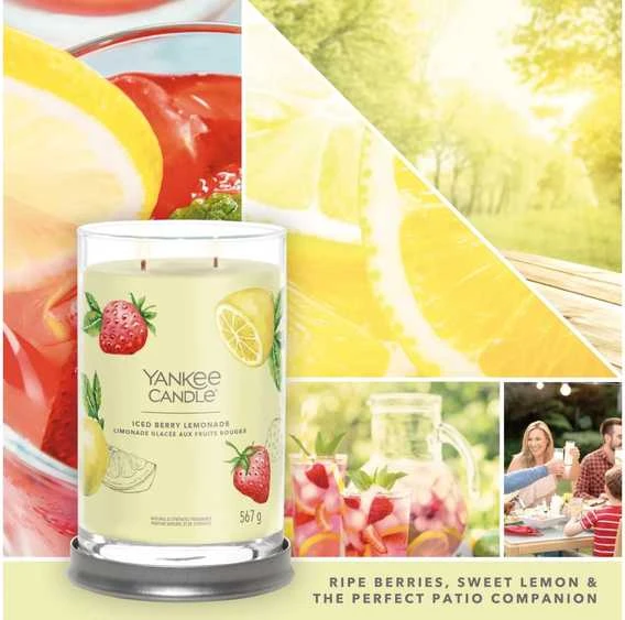 Yankee Candle Aromatinė žvakė Signature tumbler Iced Berry Lemonade 567 g