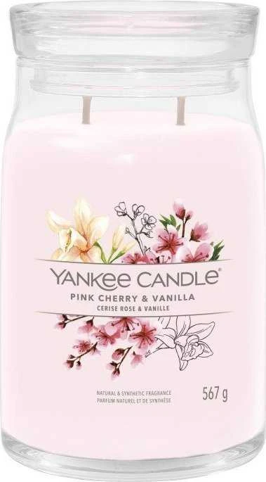 Yankee Candle Aromatinė žvakė "Signature large glass Rožinė Cherry - Vanilla" 567 g