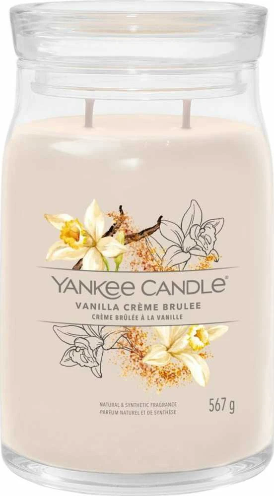 Yankee Candle Aromatinė žvakė "Signature" didelė stiklinė Vanilla Creme Brulée 567 g