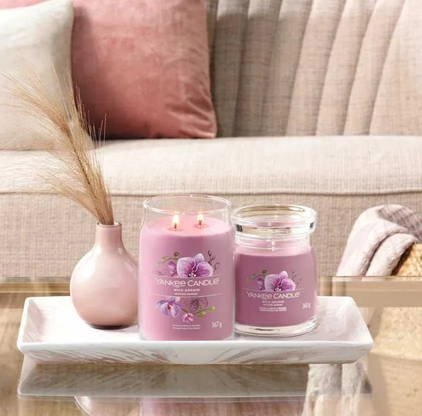 Yankee Candle Aromatinė žvakė Signature glass large Wild Orchid 567 g