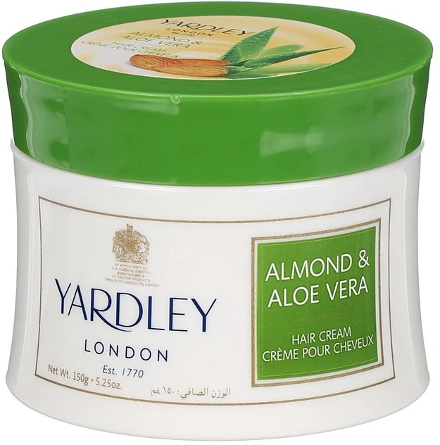 Yardley Almond & Aloe Vera Hair – maitinantis plaukų kremas, 150 g