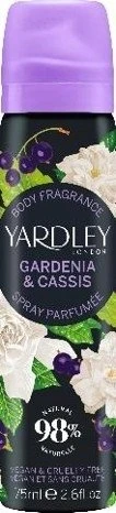 Yardley Gardenia & Cassis kūno purškiklis, 75 ml