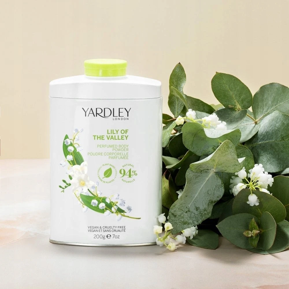Yardley Lily Of The Valley kūno pudra Lily, 200 g