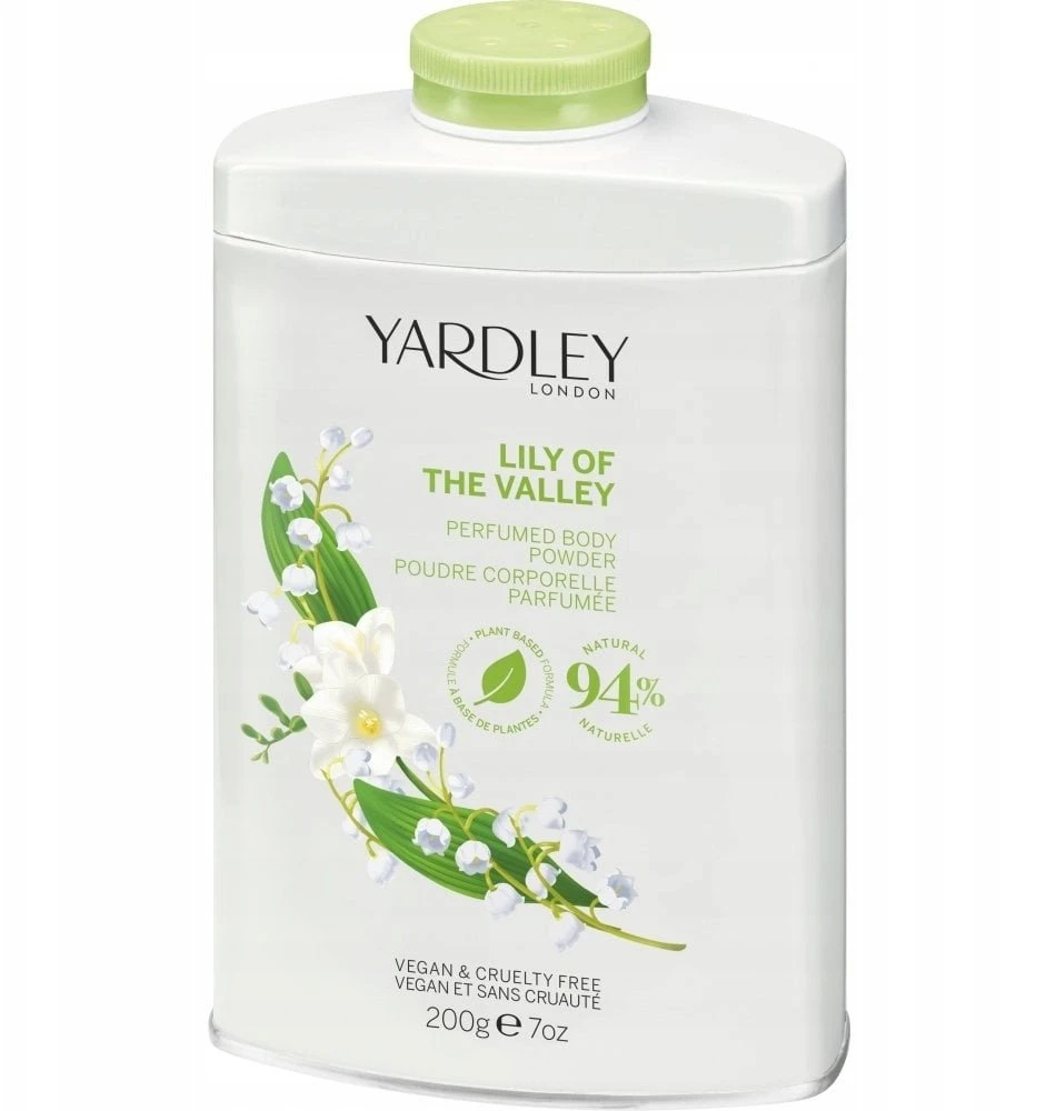 Yardley Lily Of The Valley kūno pudra Lily, 200 g