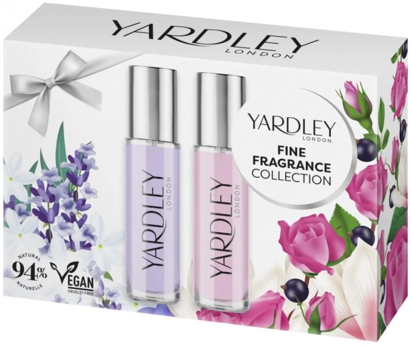 Yardley rinkinys: English Lavender tualetinis vanduo moterims, 10 ml + English Rose tualetinis vanduo moterims, 10 ml