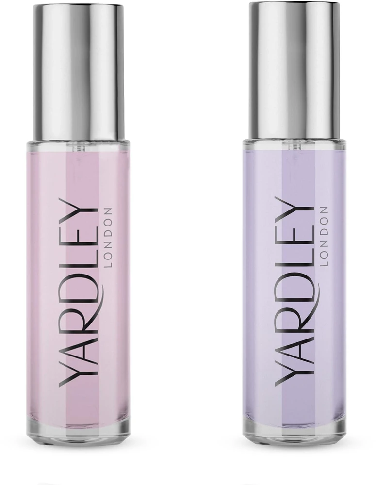 Yardley rinkinys: English Lavender tualetinis vanduo moterims, 10 ml + English Rose tualetinis vanduo moterims, 10 ml