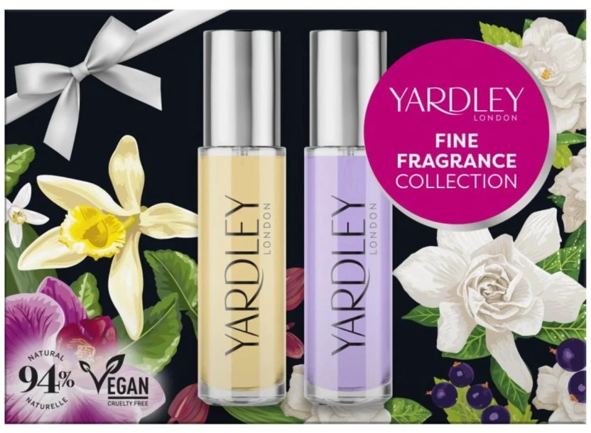 Yardley rinkinys: Gardenia & Cassis tualetinis vanduo moterims, 10 ml + Orchid & Vanilla tualetinis vanduo moterims, 10 ml