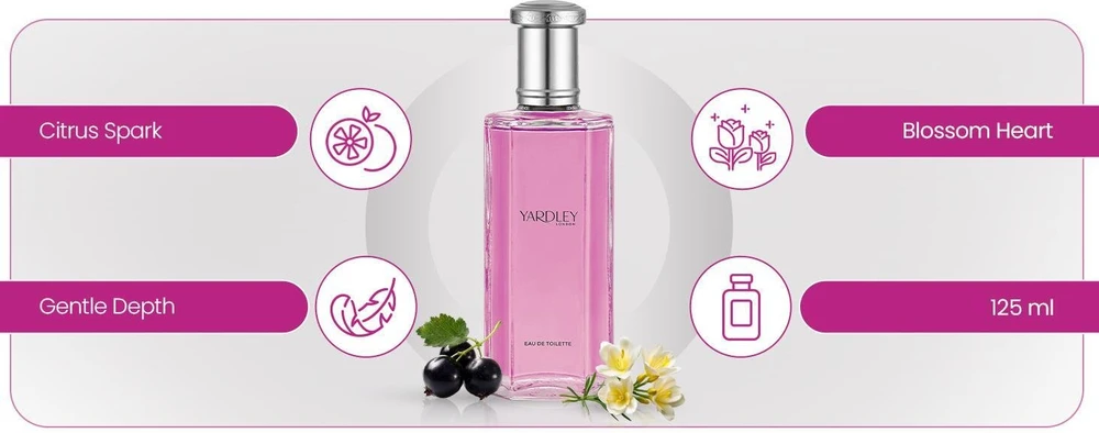 Yardley Frangipani EDT tualetinis vanduo moterims, 125 ml