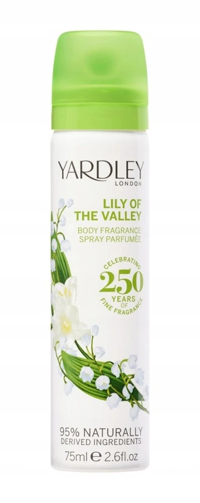 Yardley Lily Of The Valley kvapnusis purškiklis moterims, 75 ml