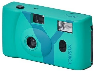 YASHICA MF-1 Snapshot Art Camera (turkio spalvos) - analoginė kamera