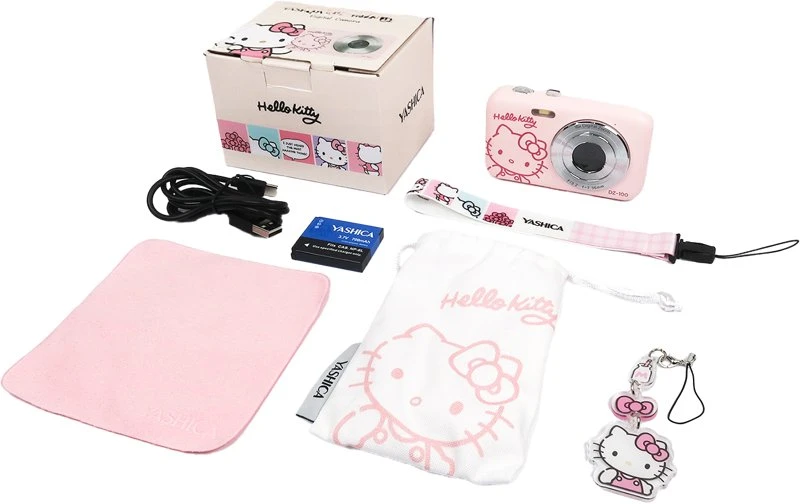 YASHICA x Hello Kitty Digital Camera DZ-100 (Rožinė)