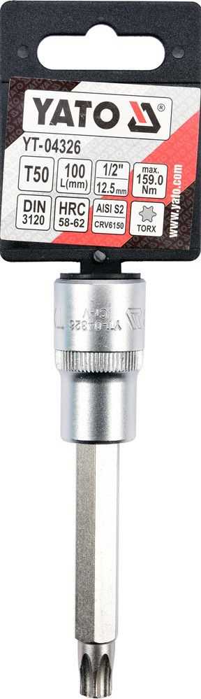 YATO KLUCZ TRZPIENIOWY TORX 1/2" T50x100mm